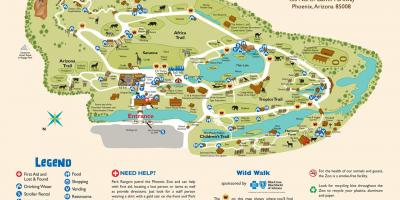 地図のフェニックス動物園