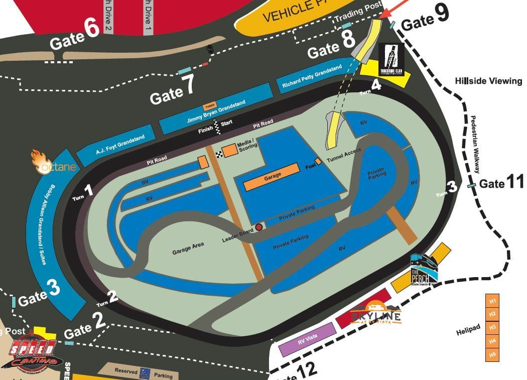 フェニックスレースウェイの地図