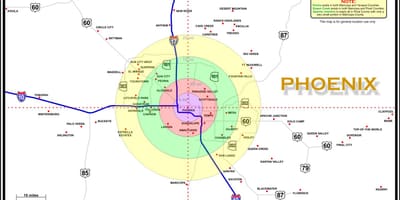 地図はフェニックス領域
