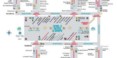 スカイハーバー空港ターミナル4地図