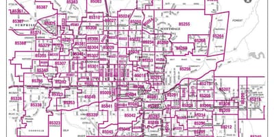 都市フェニックス郵便番地図